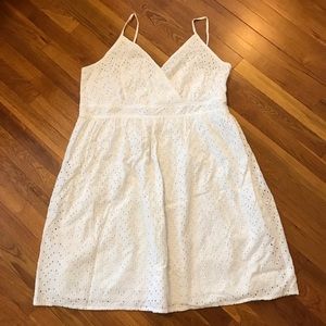 White Eyelet Lane Bryant Dress